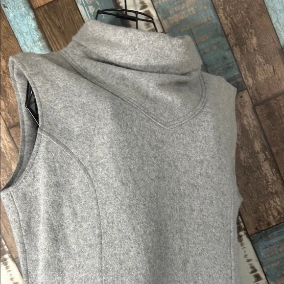 Pascal Millet Large  Gray Sleeveless Turtleneck Midi Dress - Picture 10 of 16